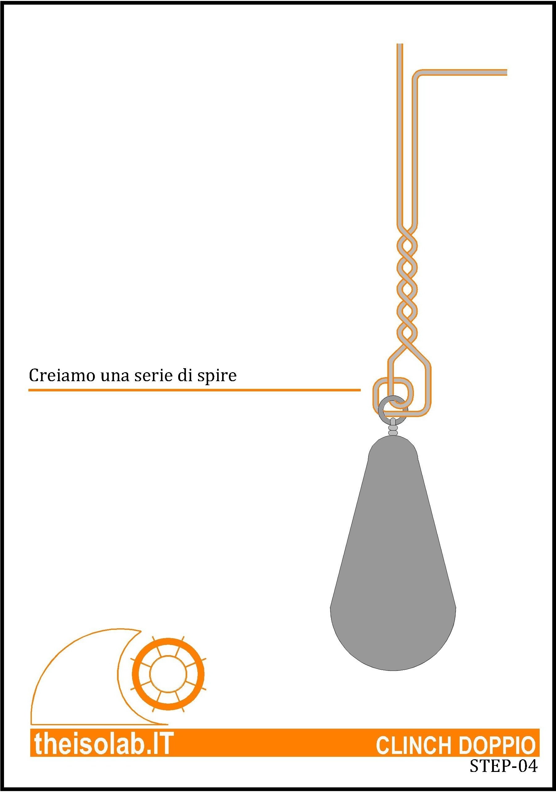 Nodo Pesca Clinch Doppio