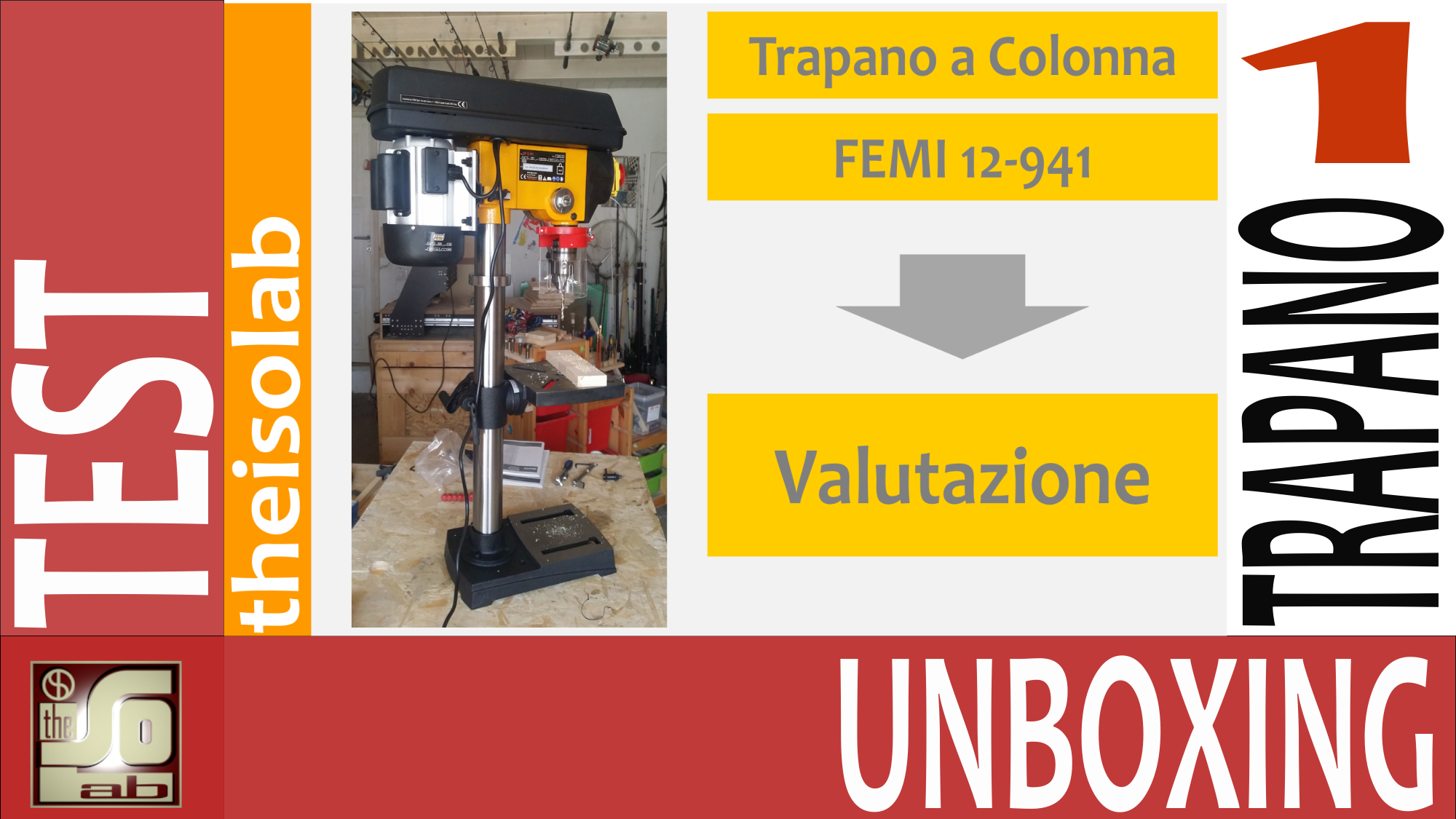 Recensione del Trapano a colonna FEMI 12-941 - UNBOXING AND TEST